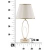Mauro Ferretti lampe de table Glam Flush E27 Ø 24x47 cm crème doré