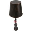 Mauro Ferretti lampe de table Manhattan simple E27 Ø 21x64 cm noir cuivre