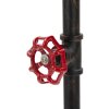 Mauro Ferretti lampe de table Manhattan simple E27 Ø 21x64 cm noir cuivre