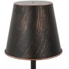 Mauro Ferretti lampe de table Manhattan simple E27 Ø 21x64 cm noir cuivre