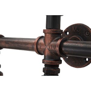 Mauro Ferretti Applique industrielle 5 flammes E27 86x9x32 cm noir