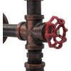 Mauro Ferretti Applique industrielle 5 flammes E27 86x9x32 cm noir
