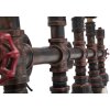 Mauro Ferretti Applique industrielle 5 flammes E27 86x9x32 cm noir