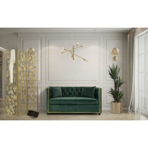 Mauro Ferretti Applique Simple Glam E27 28,5x8x46 cm or