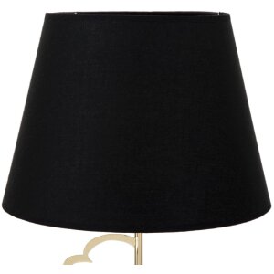 Mauro Ferretti lampe de table Glam Harts E27 Ø 30x54,5 cm noir or