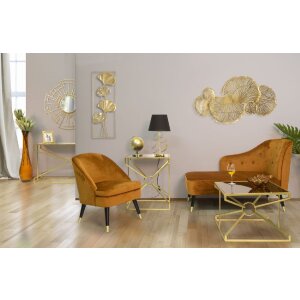 Mauro Ferretti lampe de table Glam Harts E27 Ø 30x54,5 cm noir or