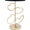 Mauro Ferretti lampe de table Glam Harts E27 Ø 30x54,5 cm noir or