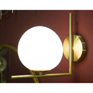 Mauro Ferretti applique Glamy E14 15x25x22 cm blanc or