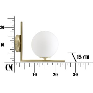 Mauro Ferretti applique Glamy E14 15x25x22 cm blanc or