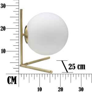 Mauro Ferretti lampe de table Glamy Low E14 25x25x27 cm blanc or
