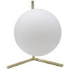 Mauro Ferretti lampe de table Glamy Low E14 25x25x27 cm blanc or