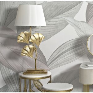 Mauro Ferretti lampe de table Glamy E27 Ø 33x81 cm or blanc