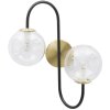 Mauro Ferretti applique 2 flammes E14 36x24x45 cm or noir