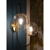 Mauro Ferretti applique 2 flammes E14 36x24x45 cm or noir