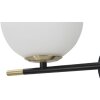 Mauro Ferretti Applique Darky double E14 30x17x35 cm or blanc noir