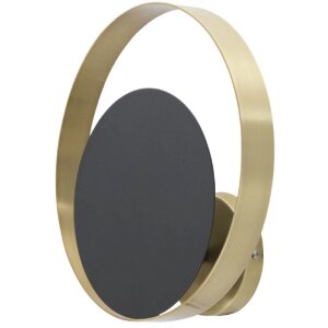 Mauro Ferretti Applique Shuttle E14 25x8x25 cm or noir