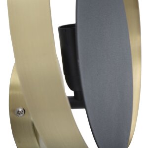 Mauro Ferretti Applique Shuttle E14 25x8x25 cm or noir