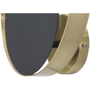 Mauro Ferretti Applique Shuttle E14 25x8x25 cm or noir