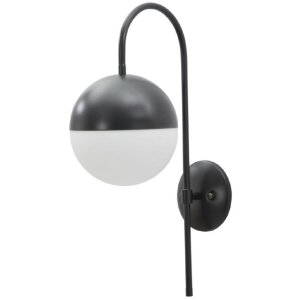 Mauro Ferretti Applique Darky Straße E14 19x31x51 cm noir blanc