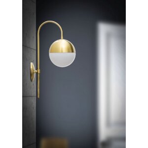 Mauro Ferretti Applique Glamy Straße E14 19x31x51 cm or blanc