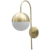 Mauro Ferretti Applique Glamy Straße E14 19x31x51 cm or blanc