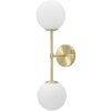 Mauro Ferretti Applique Glamy double E14 15x21x55 cm or blanc