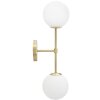 Mauro Ferretti Applique Glamy double E14 15x21x55 cm or blanc