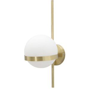 Mauro Ferretti Applique Glamy cercle E14 15x20x40 cm or blanc