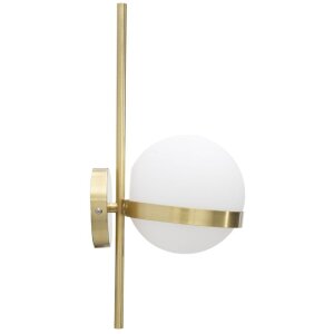 Mauro Ferretti Applique Glamy cercle E14 15x20x40 cm or blanc