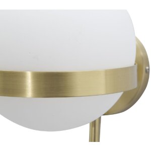 Mauro Ferretti Applique Glamy cercle E14 15x20x40 cm or blanc