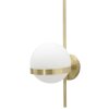 Mauro Ferretti Applique Glamy cercle E14 15x20x40 cm or blanc