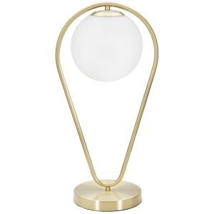 Mauro Ferretti lampe de table Glamy Ablegen E14 25x18x50 cm or blanc