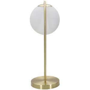 Mauro Ferretti lampe de table Glamy Ablegen E14 25x18x50 cm or blanc