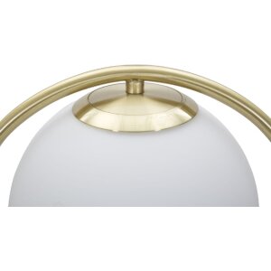 Mauro Ferretti lampe de table Glamy Ablegen E14 25x18x50 cm or blanc