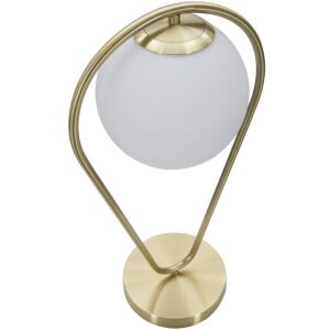 Mauro Ferretti lampe de table Glamy Ablegen E14 25x18x50 cm or blanc