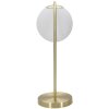 Mauro Ferretti lampe de table Glamy Ablegen E14 25x18x50 cm or blanc