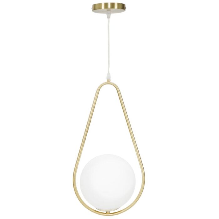 Mauro Ferretti plafonnier Glamy Ablegen E14 24x20x46 cm or blanc