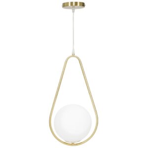 Mauro Ferretti plafonnier Glamy Ablegen E14 24x20x46 cm or blanc