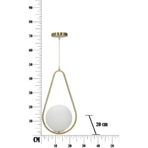 Mauro Ferretti plafonnier Glamy Ablegen E14 24x20x46 cm or blanc
