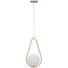 Mauro Ferretti plafonnier Glamy Ablegen E14 24x20x46 cm or blanc