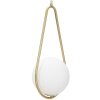 Mauro Ferretti plafonnier Glamy Ablegen E14 24x20x46 cm or blanc