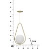 Mauro Ferretti plafonnier Glamy Ablegen E14 24x20x46 cm or blanc