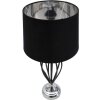 Mauro Ferretti lampe de table Darky argent E27 Ø 28x56 cm noir argent