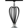 Mauro Ferretti lampe de table Darky argent E27 Ø 28x56 cm noir argent