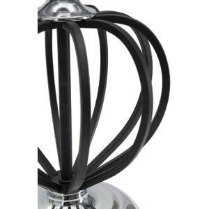 Mauro Ferretti lampe de table Darky argent E27 Ø 28x44,5 cm noir argent
