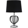Mauro Ferretti lampe de table Darky argent E27 Ø 28x44,5 cm noir argent
