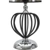 Mauro Ferretti lampe de table Darky argent E27 Ø 28x44,5 cm noir argent