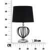 Mauro Ferretti lampe de table Darky argent E27 Ø 28x44,5 cm noir argent