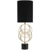 Mauro Ferretti lampe de table Circly E27 Ø 22,5x65 cm or noir