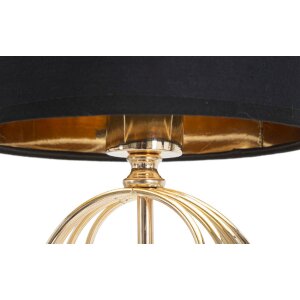 Mauro Ferretti lampe de table Circly E27 Ø 20x58,5 cm or noir